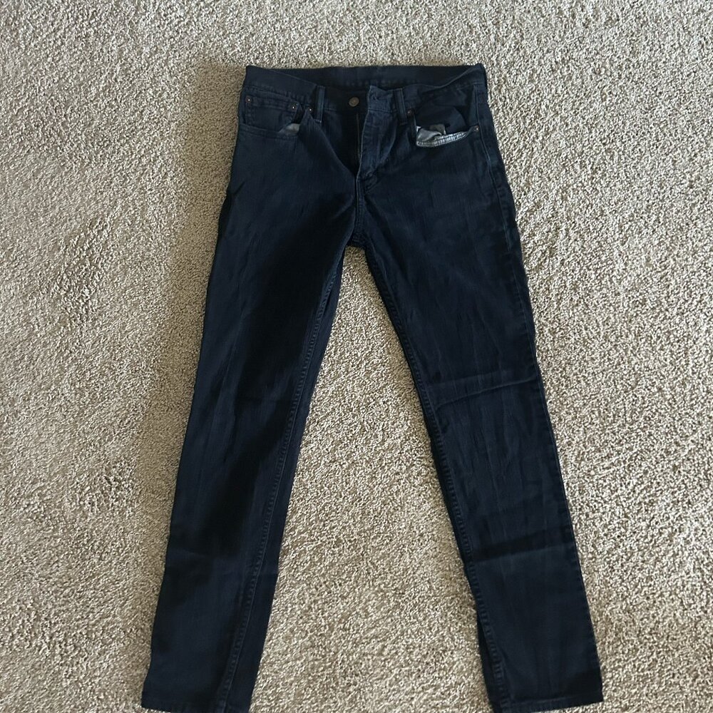32x32 Mens Levi's Jeans, Black/Navy